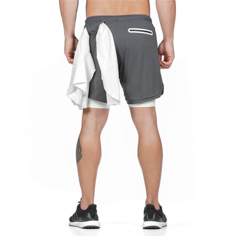 Men's Fitness Shorts with Towel Holder - eFit Spot