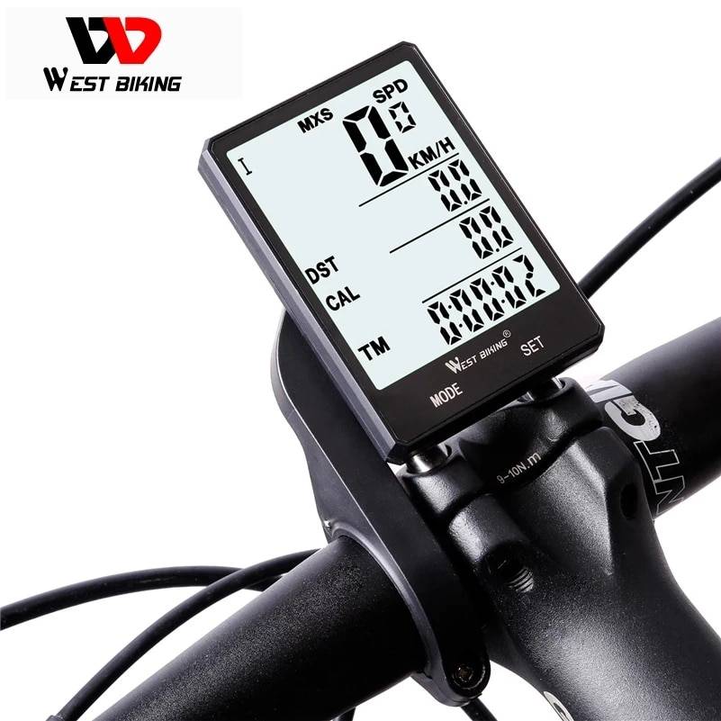 WEST BIKING Bicycle Computer digital Speedometer Odometer Backlight Wireless  Wired Bike Stopwatch Computer Bicycle Accessories - eFit Spot