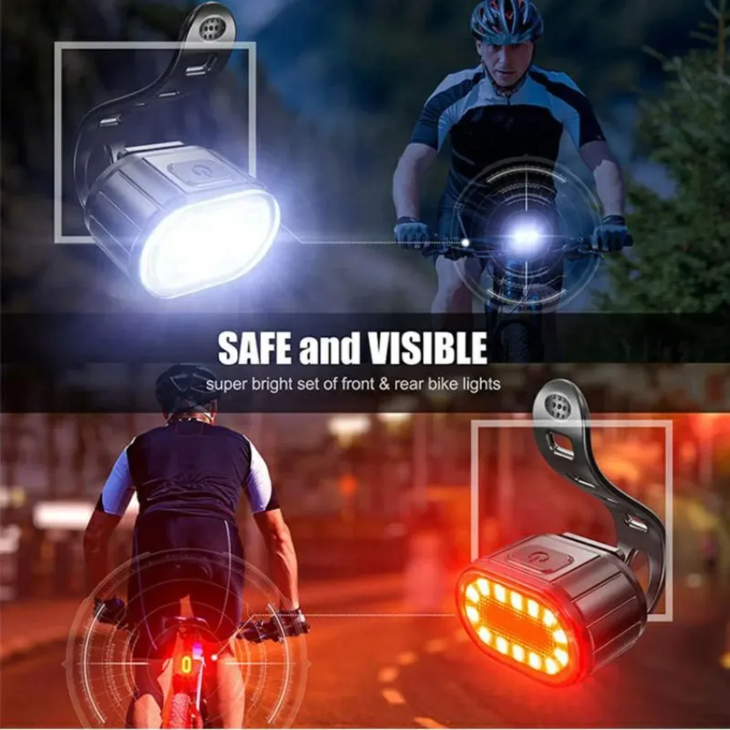 Bike Lighting Front and Rear Lights Bicycle Lamp Cycling Light Bike Flashlight Bicycle Front Taillight Lantern Bike Lighting Front and Rear Lights Bicycle Lamp Cycling Light Bike Flashlight Bicycle Front Taillight Lantern