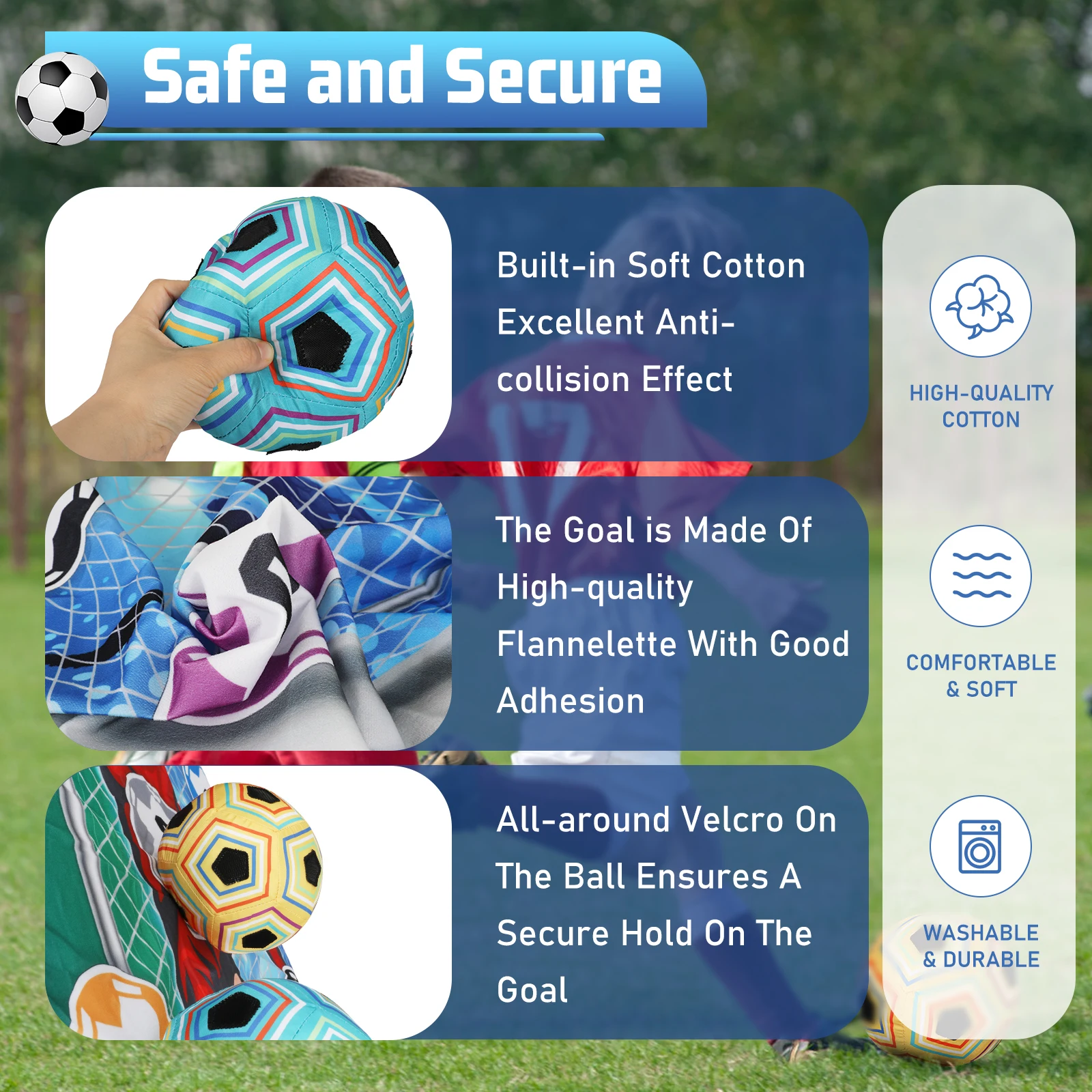 VATOS Football Ball Game Set for Kids Indoor Outdoor Soccer Train Sport Game Foldable Toys for 3 4 5 6 7 8 Years Old Boys Girls VATOS Football Ball Game Set for Kids Indoor Outdoor Soccer Train Sport Game Foldable Toys for 3 4 5 6 7 8 Years Old Boys Girls