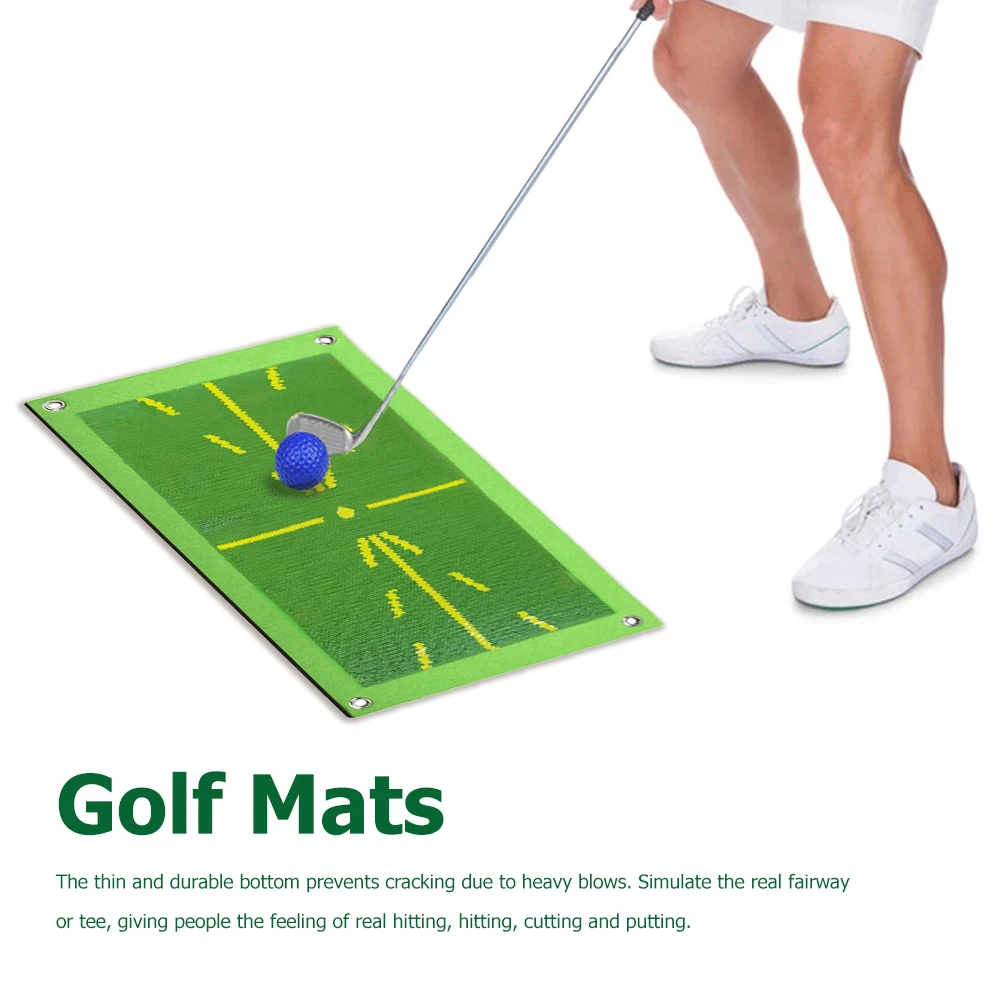 Golf Training Mat Kit for Swing Path Feedback Detection Correcting Hitting Posture Golf Practice Mat Advanced Guides Aid Pad Golf Training Mat Kit for Swing Path Feedback Detection Correcting Hitting Posture Golf Practice Mat Advanced Guides Aid Pad