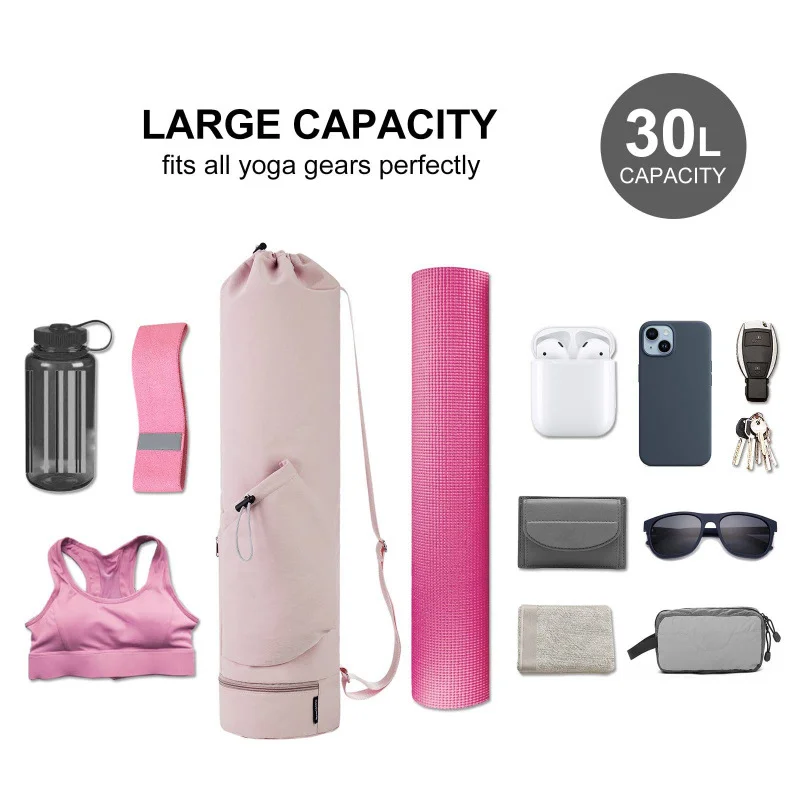 Yoga Mat Bag with Water Bottle Pocket & Wet Storage – Multi-Functional Carrier for Gym, Pilates & Fitness Yoga Mat Bag with Water Bottle Pocket & Wet Storage – Multi-Functional Carrier for Gym, Pilates & Fitness