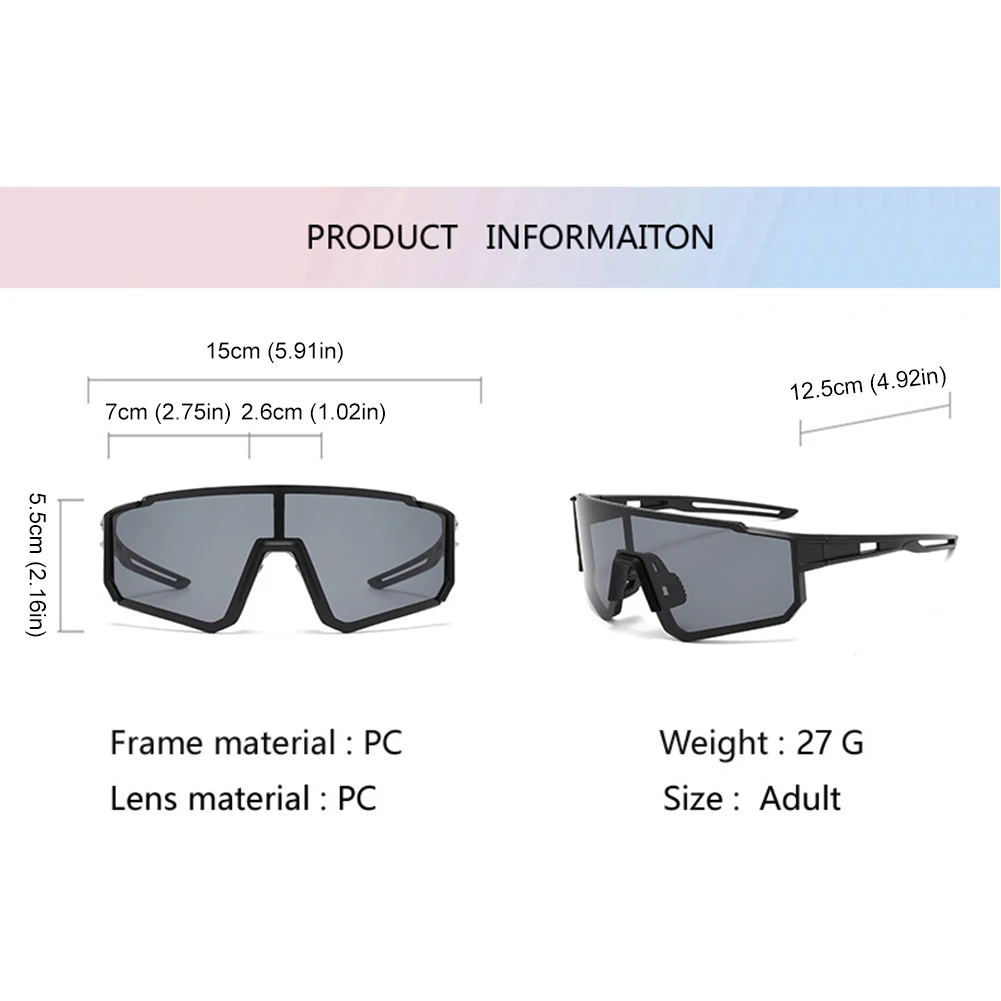 Cycling Sunglasses UV Protection MTB Bike Protection Eyewear Windproof Riding Sunglasses Lightweight for Women Men Cycling Sunglasses UV Protection MTB Bike Protection Eyewear Windproof Riding Sunglasses Lightweight for Women Men
