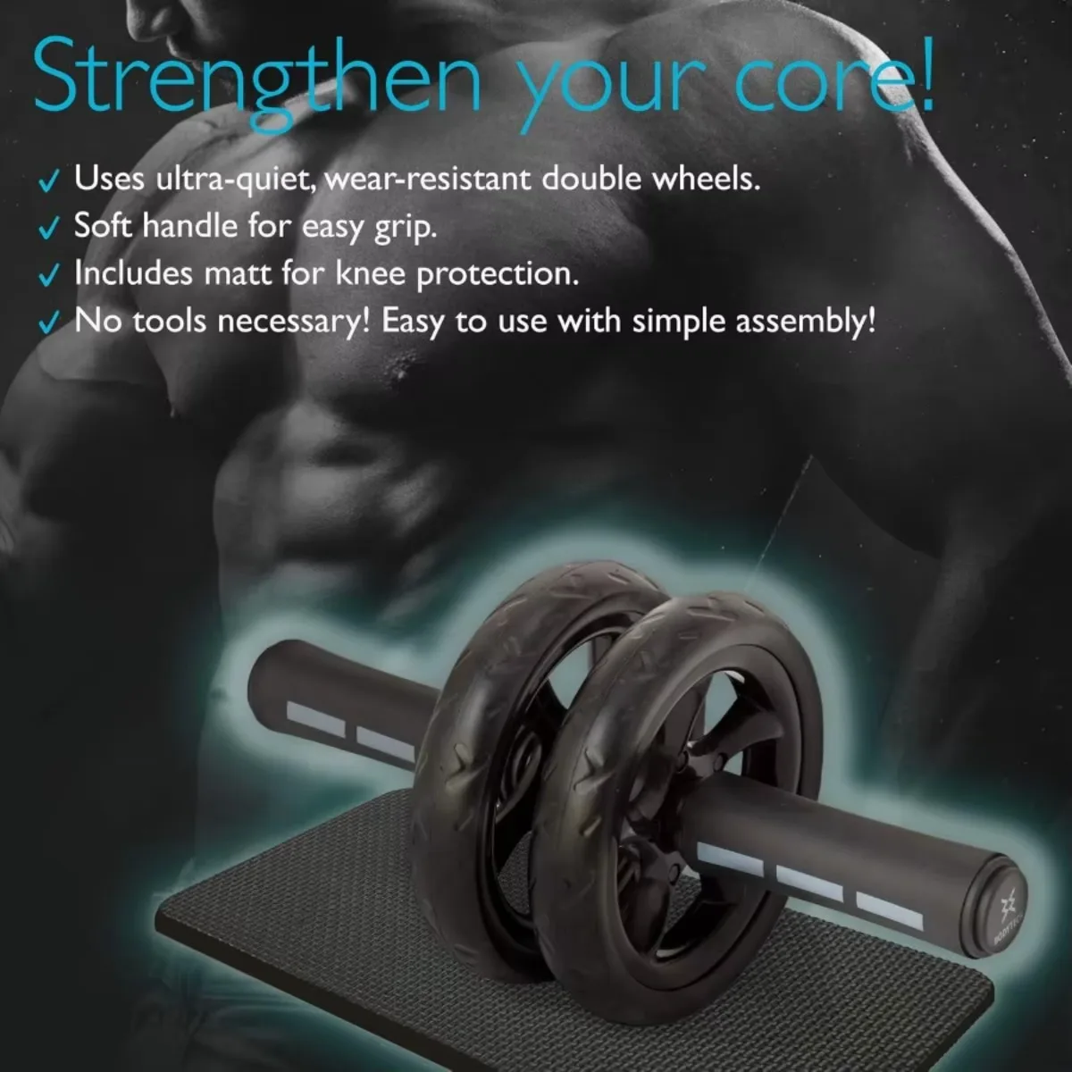 Ab Roller Wheel workout for Abdominal Core Strength training home gym fitness Equipment, Exercise Wheel for Men Women Ab Roller Wheel workout for Abdominal Core Strength training home gym fitness Equipment, Exercise Wheel for Men Women
