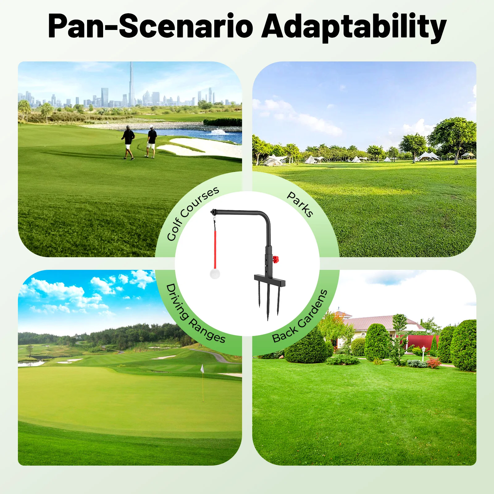 Golf Ball Chipping Practice Hitting Tool,Outdoor Golf Hitting Swing Training Tool,Professional Adjustable Golf Swing Trainer Golf Ball Chipping Practice Hitting Tool,Outdoor Golf Hitting Swing Training Tool,Professional Adjustable Golf Swing Trainer