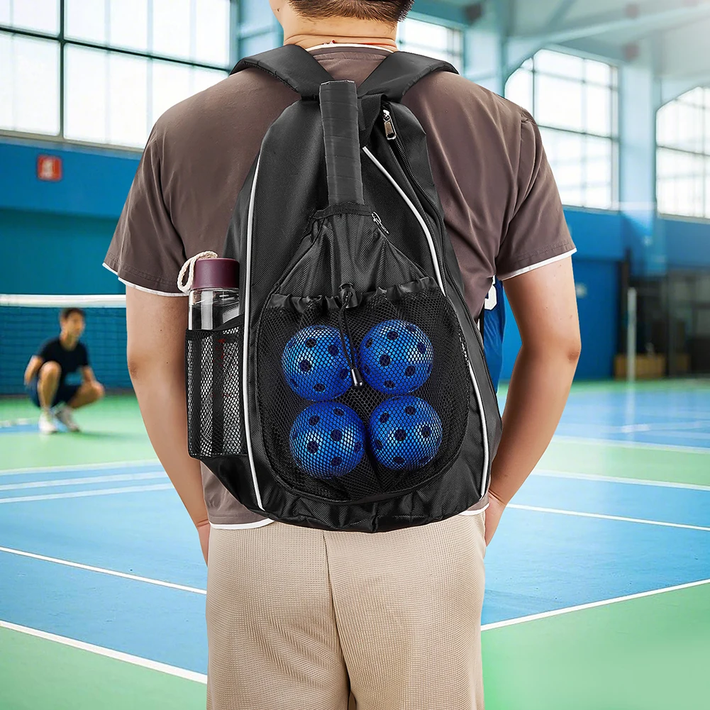 Adjustable Racket Bag with Hanging Hook Pickleball Rackets Backpack Portable Racket Rucksack Sports Training Shoulder Tennis Bag Adjustable Racket Bag with Hanging Hook Pickleball Rackets Backpack Portable Racket Rucksack Sports Training Shoulder Tennis Bag
