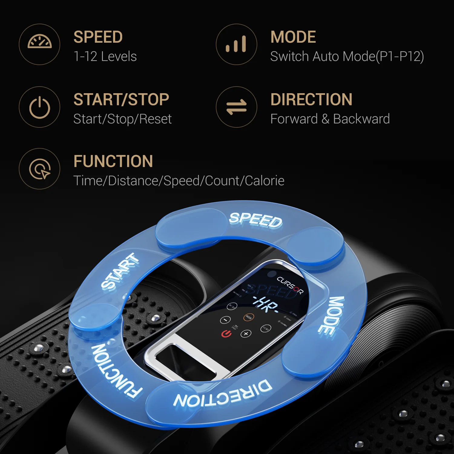 Compact Electric Under-Desk Elliptical Machine with Remote, 12-Speed, Forward/Reverse, Auto/Manual Modes for Home & Office Compact Electric Under-Desk Elliptical Machine with Remote, 12-Speed, Forward/Reverse, Auto/Manual Modes for Home & Office