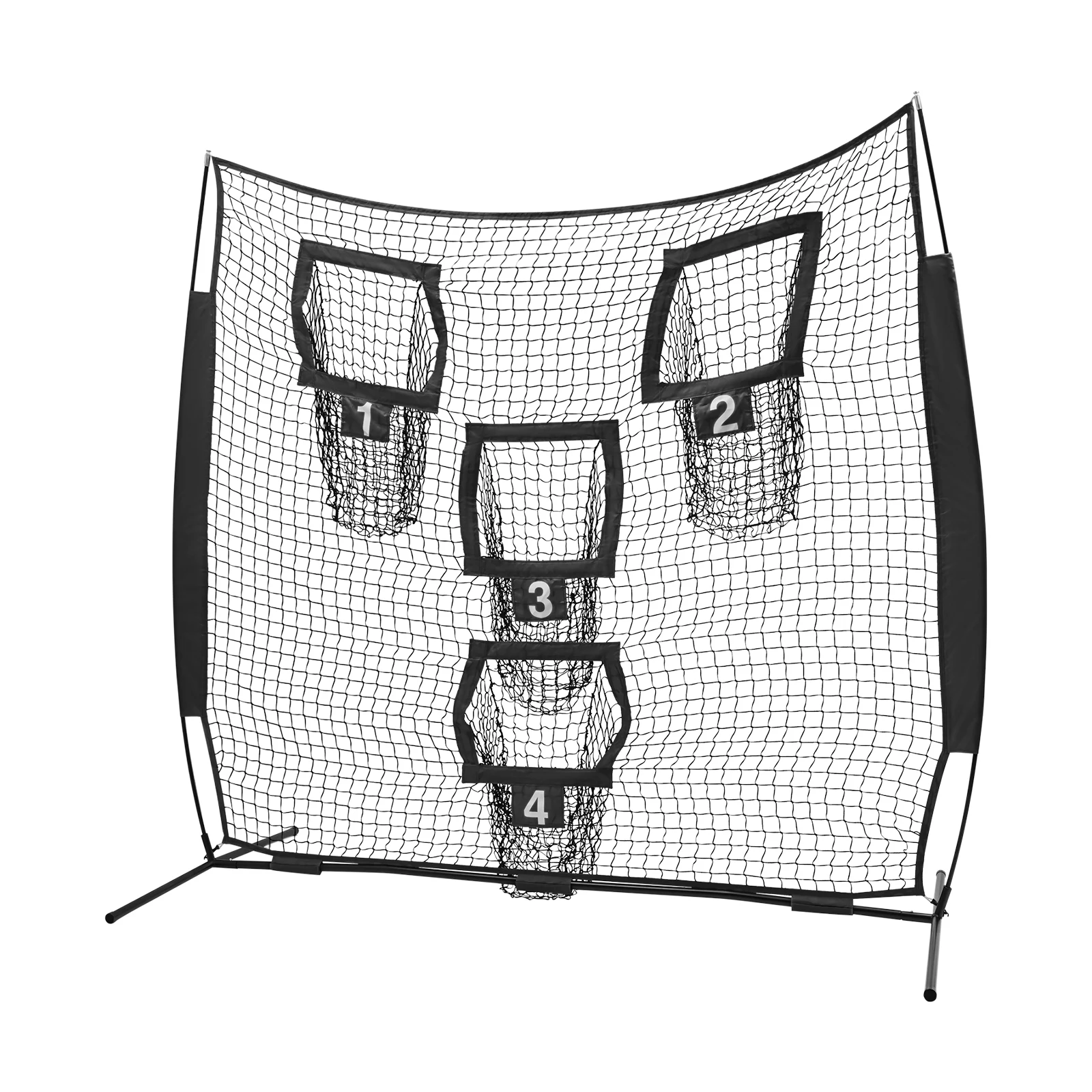 Football Target Net with 4 Pockets 7x7ft Portable Soccer Practice Trainer Durable Polyester Net for Outdoor Training Backyard Ga Football Target Net with 4 Pockets 7x7ft Portable Soccer Practice Trainer Durable Polyester Net for Outdoor Training Backyard Ga