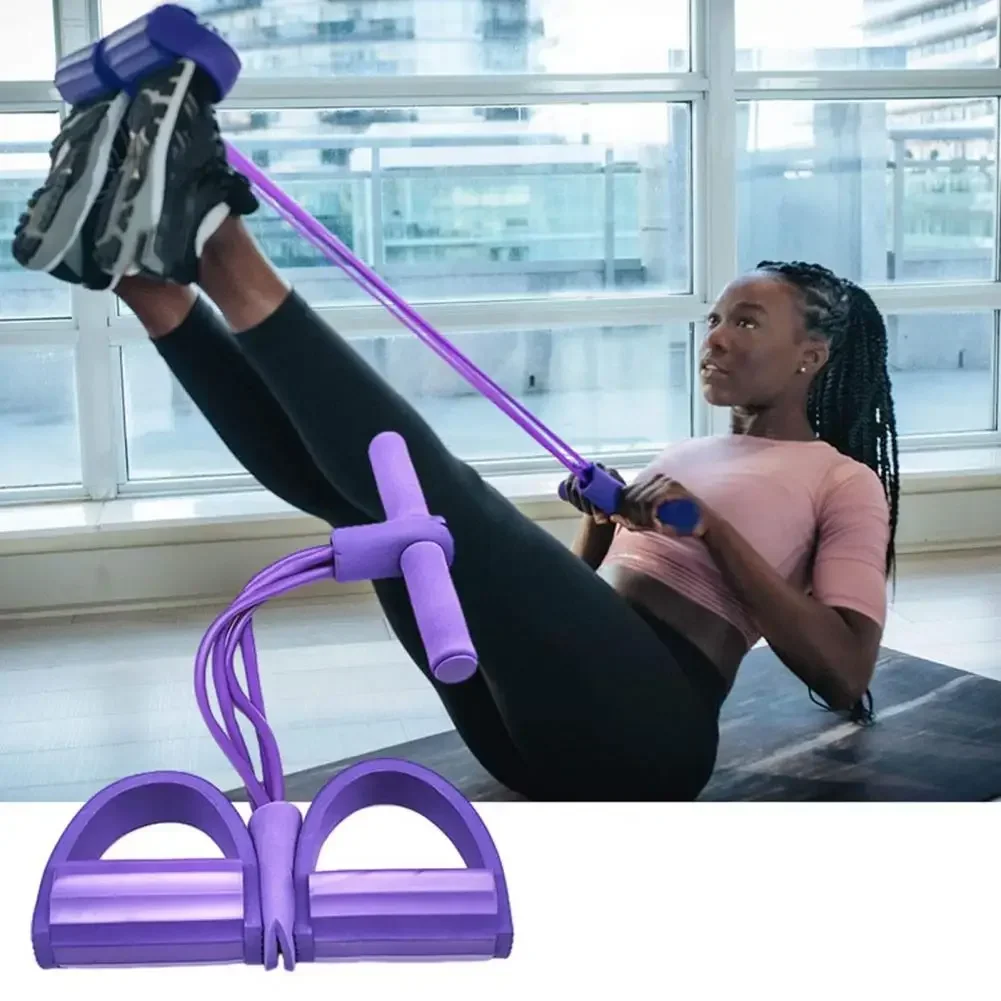Tension Rope with Non-slip Handle Portable Slimming Waist Arm Training Yoga Pedal Puller Resistance Band Fitness Equipment Tension Rope with Non-slip Handle Portable Slimming Waist Arm Training Yoga Pedal Puller Resistance Band Fitness Equipment