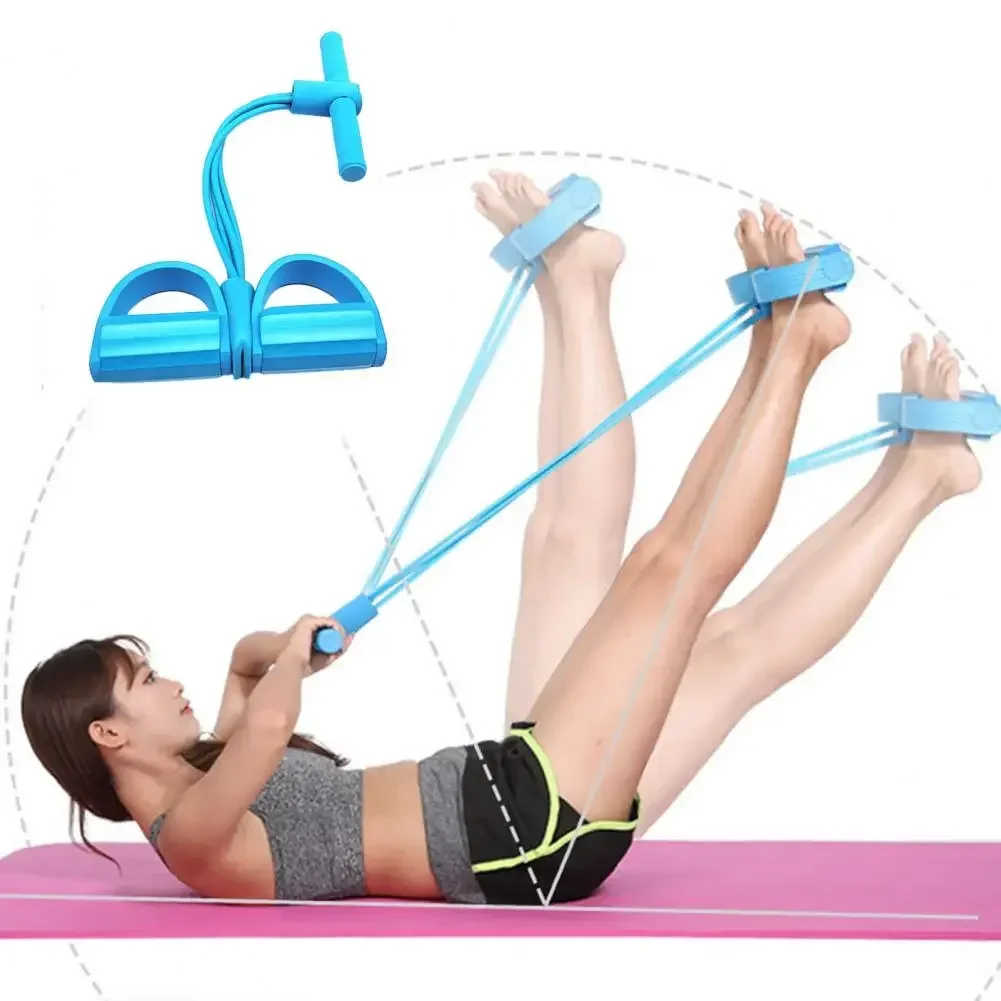 Tension Rope with Non-slip Handle Portable Slimming Waist Arm Training Yoga Pedal Puller Resistance Band Fitness Equipment Tension Rope with Non-slip Handle Portable Slimming Waist Arm Training Yoga Pedal Puller Resistance Band Fitness Equipment