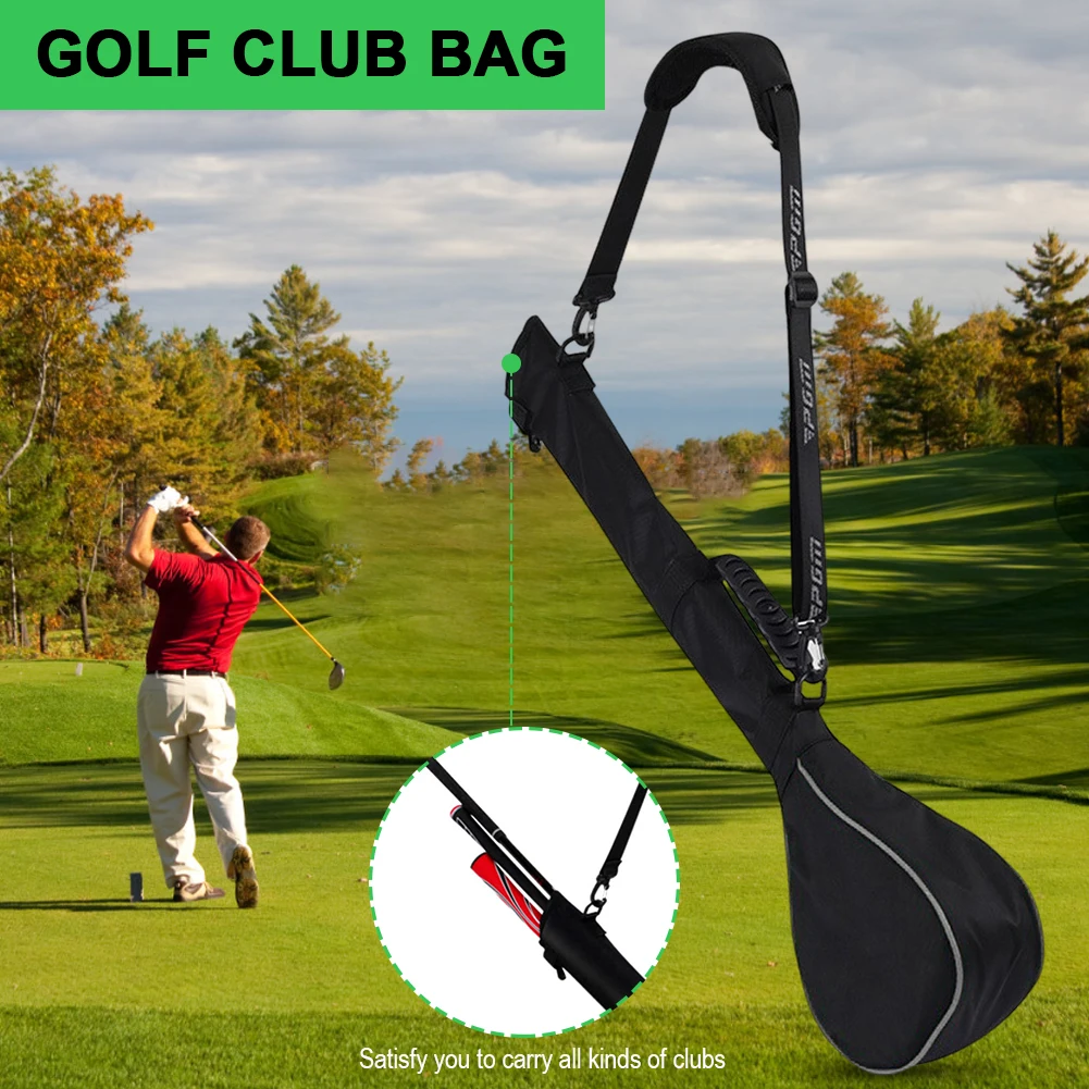 Foldable Golf Carry Pack Lightweight Can Hold 3 Clubs Golf Clubs Bag Soft Rubber Handle Soft Golf Club Bag for Men and Women Foldable Golf Carry Pack Lightweight Can Hold 3 Clubs Golf Clubs Bag Soft Rubber Handle Soft Golf Club Bag for Men and Women