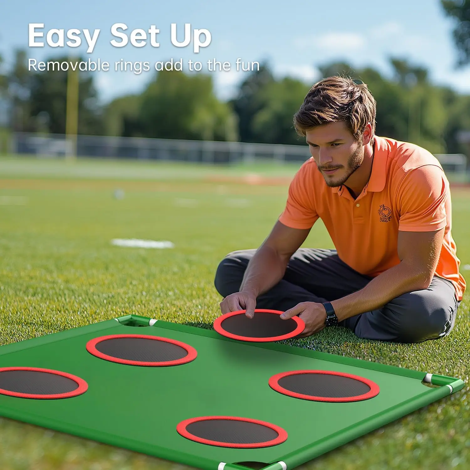 Golf Game Play Set for Golfers Fathers, with 20 Velcro Golf Balls, Putting Mat, Golf Putter and Carrying Bag, Indoor Outdoor Golf Game Play Set for Golfers Fathers, with 20 Velcro Golf Balls, Putting Mat, Golf Putter and Carrying Bag, Indoor Outdoor