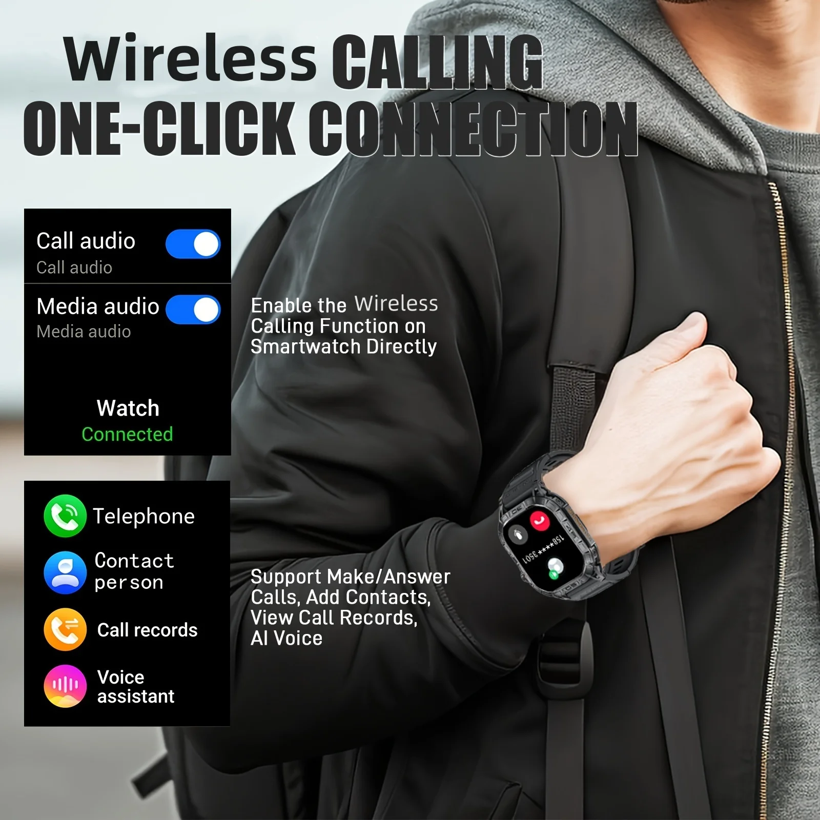 LaNikar New Smart Watch ED Display 100+ Sport Mode With Compass IP68 Waterproof Bluetooth Call Heart Rate Blood Pressure Men K63 LaNikar New Smart Watch ED Display 100+ Sport Mode With Compass IP68 Waterproof Bluetooth Call Heart Rate Blood Pressure Men K63