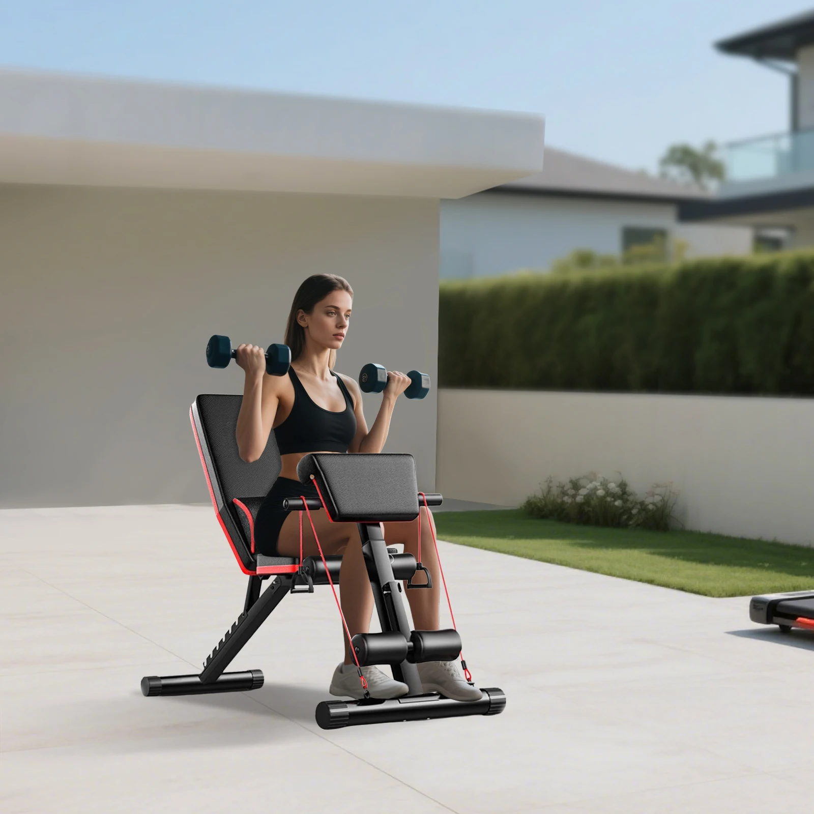 Adjustable Workout Bench 352LBS Capacity 7-Level Backrest Multifunctional Foldable Bench for Home Gym Dumbbell Press Sit-up Adjustable Workout Bench 352LBS Capacity 7-Level Backrest Multifunctional Foldable Bench for Home Gym Dumbbell Press Sit-up