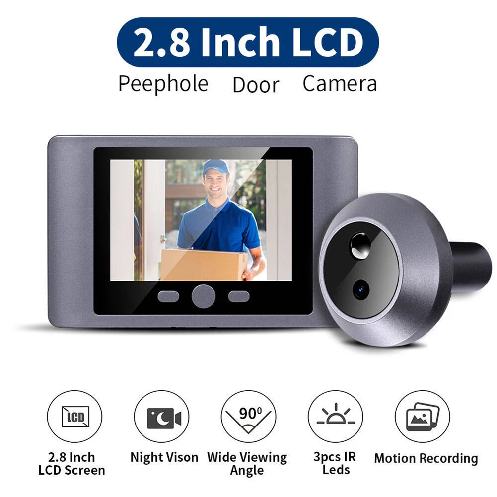 Mini Peephole Smart Wireless Door Viewer Camera IR Night Vision Front Door Peephole Camera 2000mAh Digital Peephole Eye Viewer Mini Peephole Smart Wireless Door Viewer Camera IR Night Vision Front Door Peephole Camera 2000mAh Digital Peephole Eye Viewer
