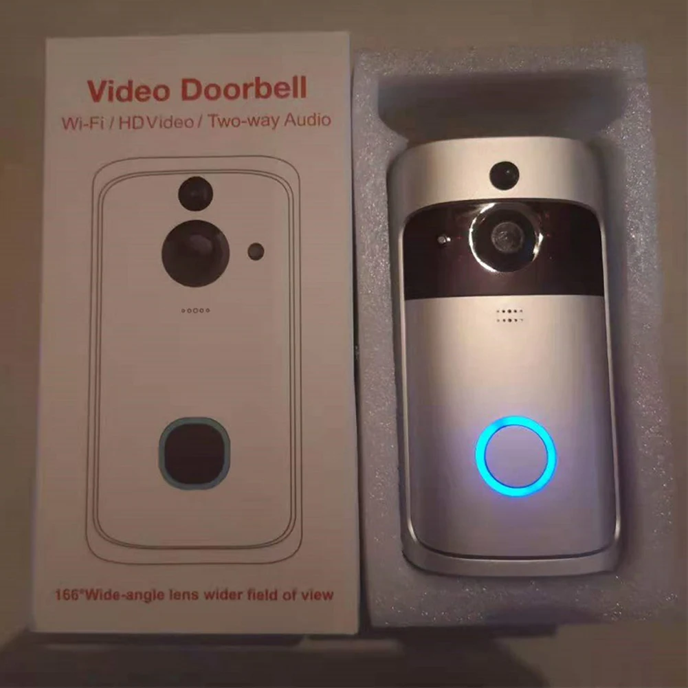 WiFi Video Doorbell 2 Way Audio Security Home Door Bell 720P Night Vision with Noise Cancelling Microphone Smart Human Detection WiFi Video Doorbell 2 Way Audio Security Home Door Bell 720P Night Vision with Noise Cancelling Microphone Smart Human Detection